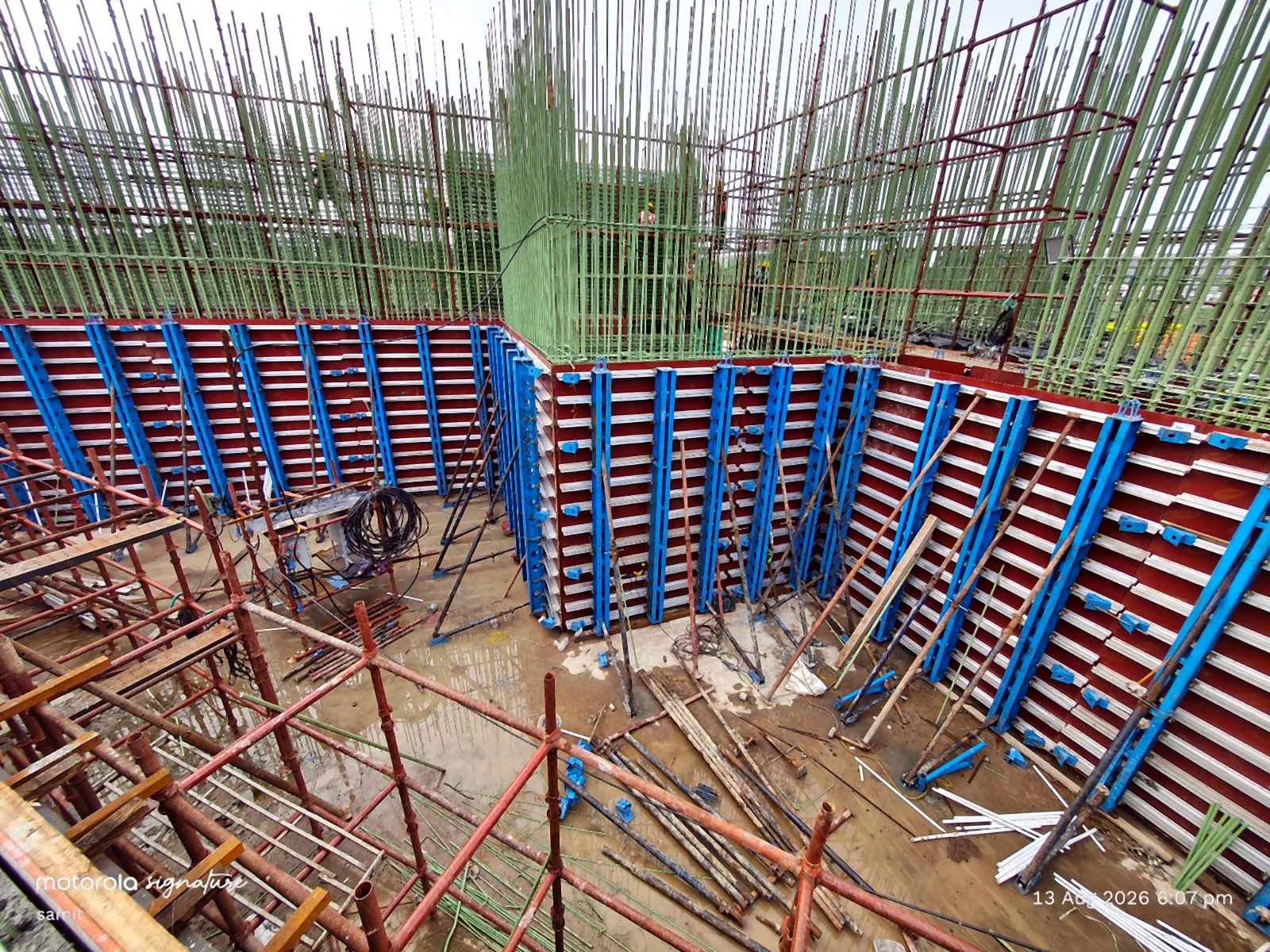 Bajaj formwork system installed on construction site
